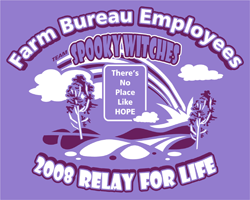 Spooky Witches Logo, Relay For Life Team Logo
