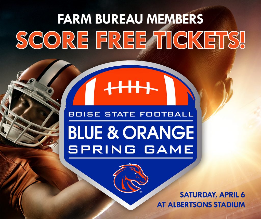 Boise State Football Spring Promotion Idaho Farm Bureau Insurance Save On Auto Home Life Insurance Idaho Farm Bureau Insurance