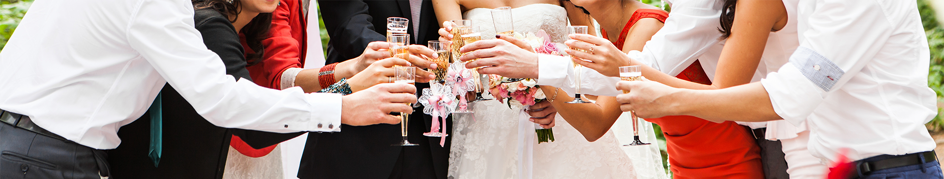 marriage or divorce and insurance image of wedding celebration