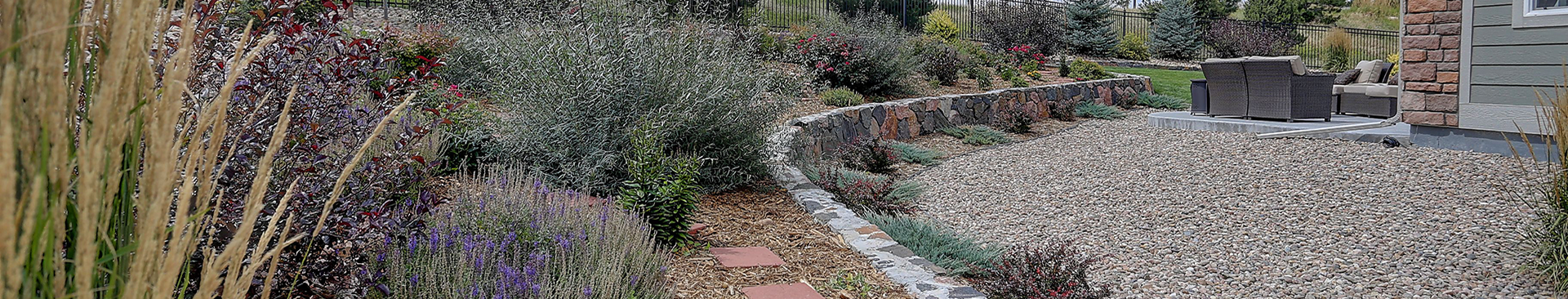 defensible space around the home, image of yard adjacent to dwelling