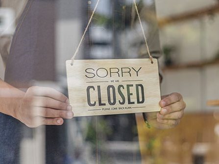 business closed after insurance claim interruption